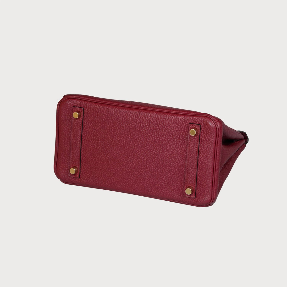 Hermès Birkin 25 Rouge Grenat With Gold Hardware In Togo Leather - view 12