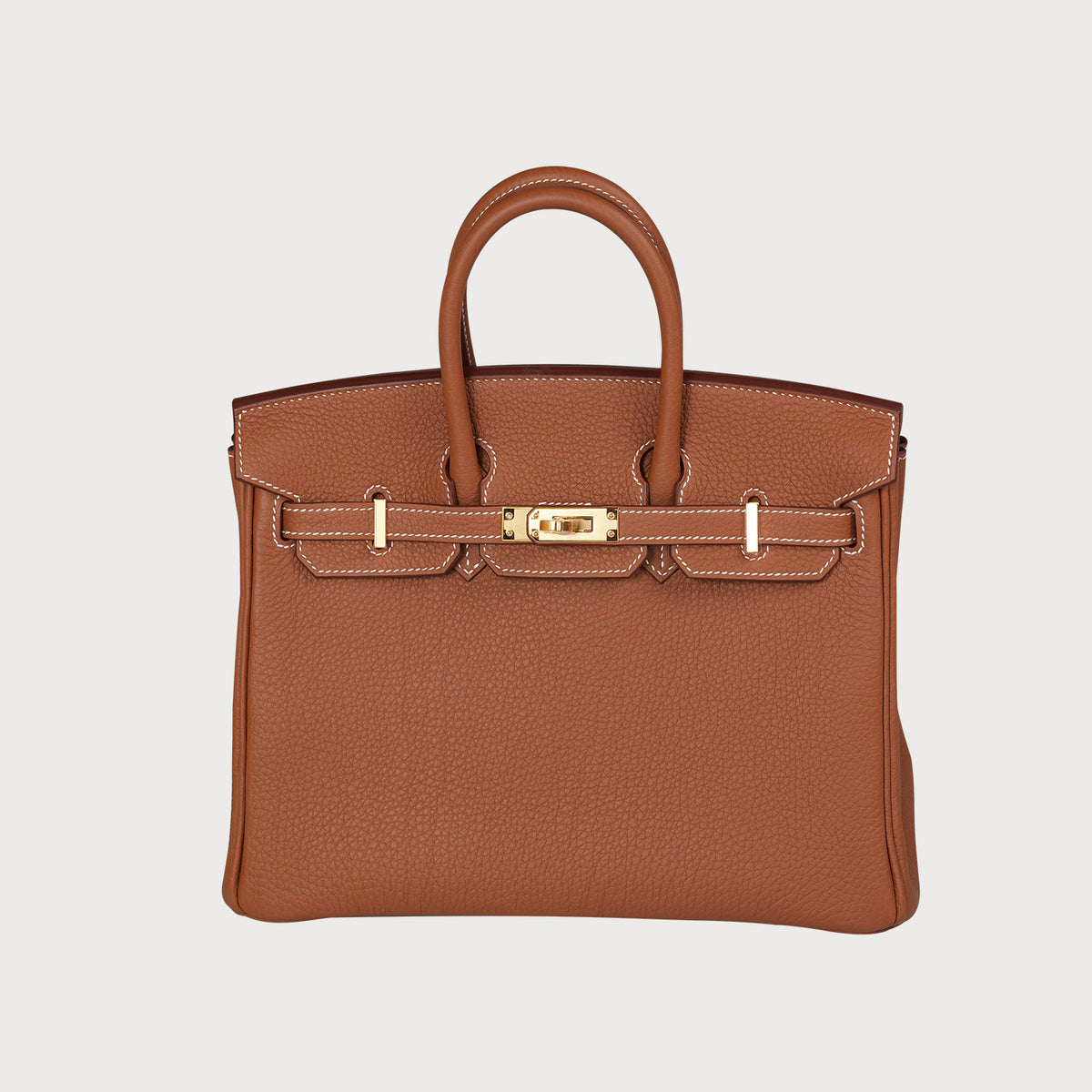 Hermès Birkin 25 Gold With Gold Hardware In Togo Leather - view 10