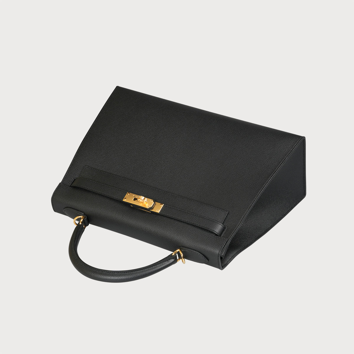 Hermès Kelly 32 Black Epsom Leather With Gold Hardware - view 6