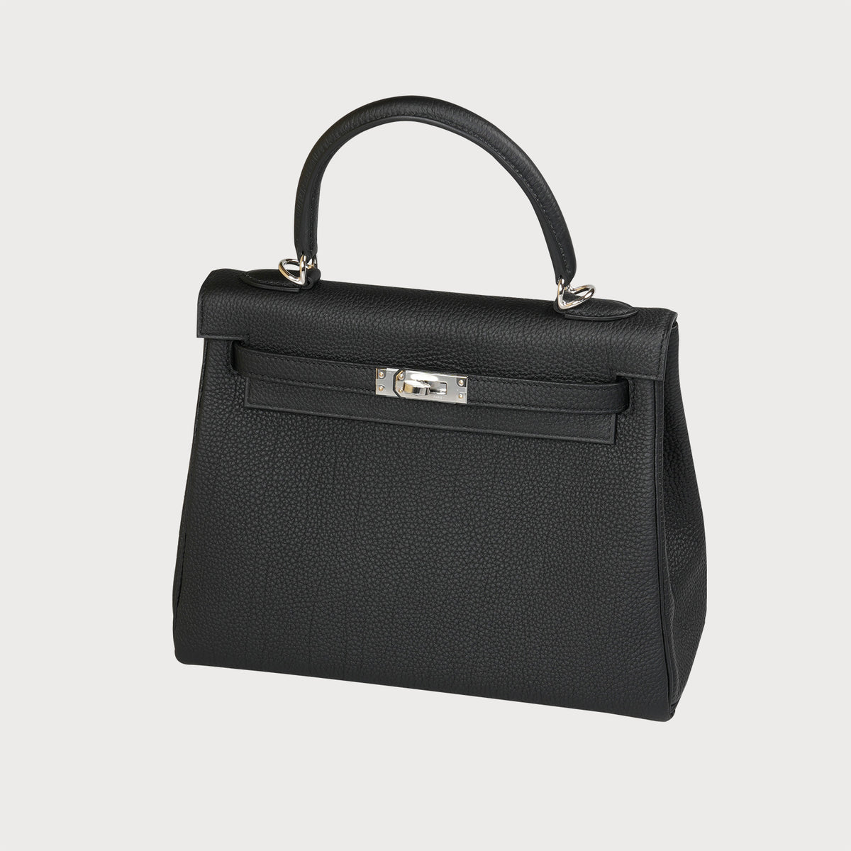 Hermès Kelly 25 Black Togo Leather With Palladium Hardware