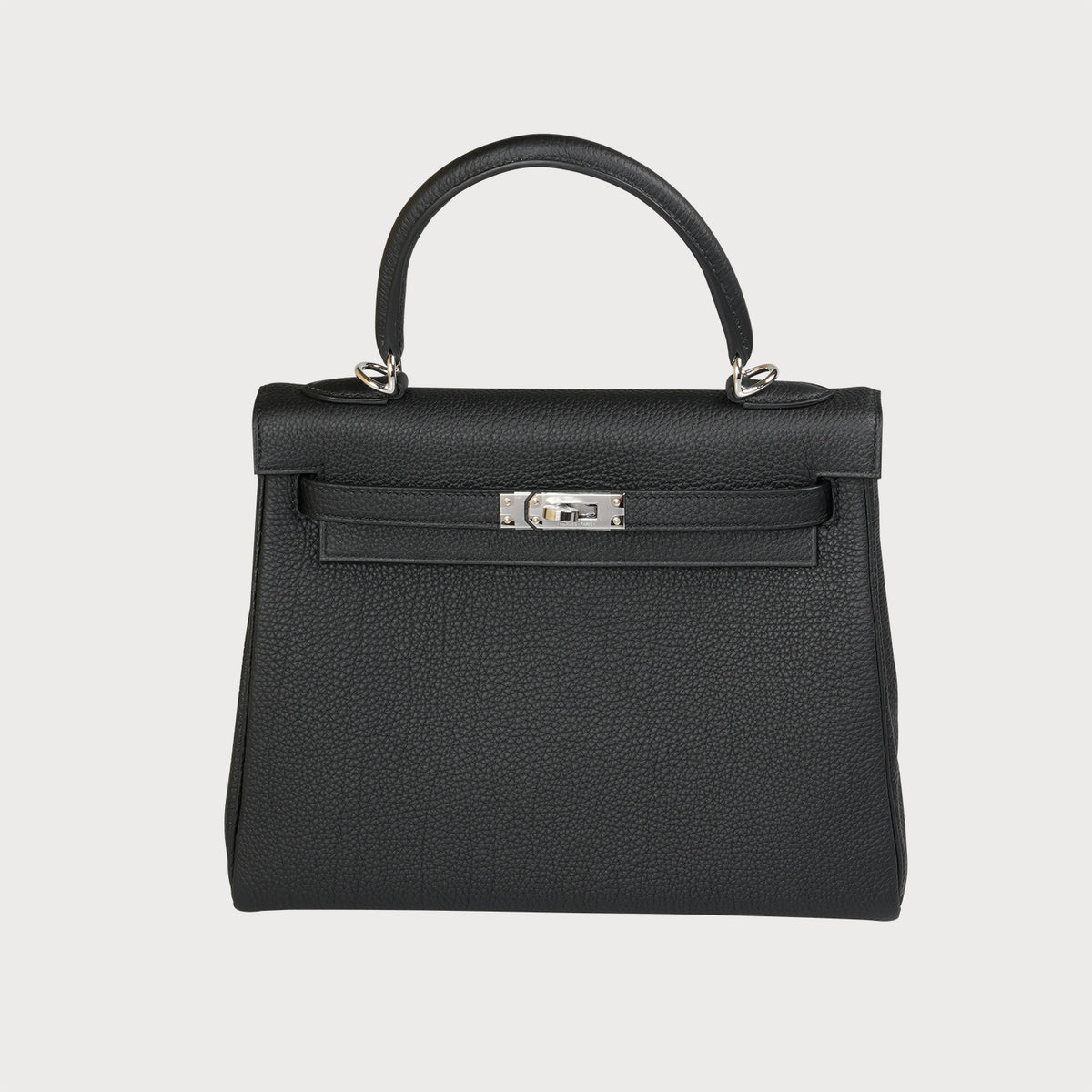 Hermès Kelly 25 Black Togo Leather With Palladium Hardware - view 2