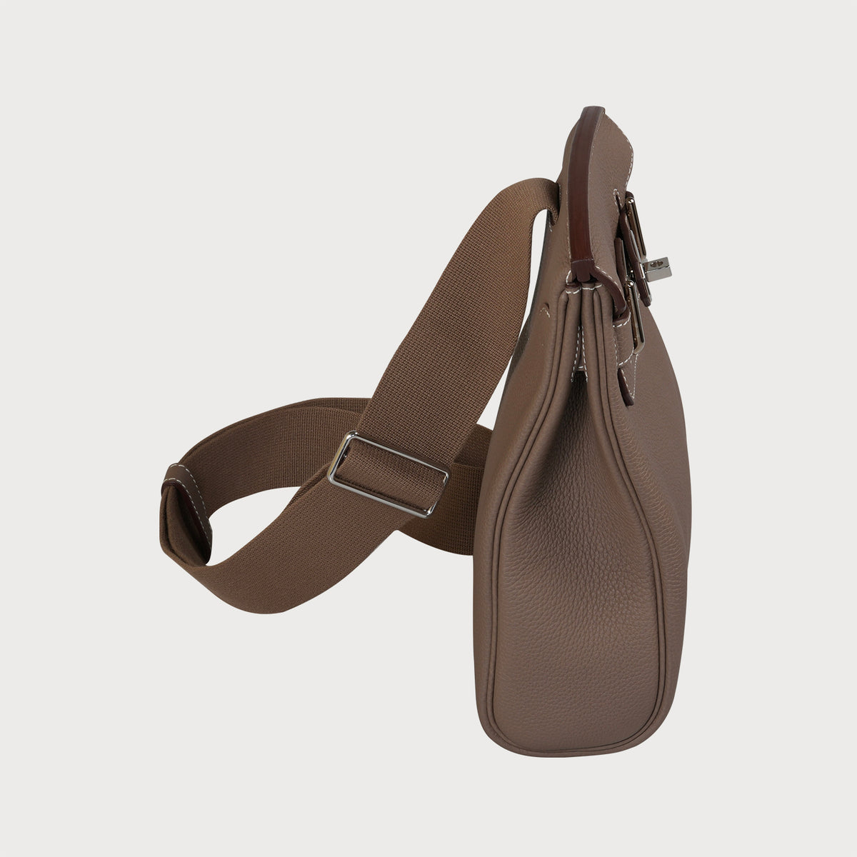 Hermès Hac À Dos Pm Etoupe Togo Leather With Palladium Hardware - view 3