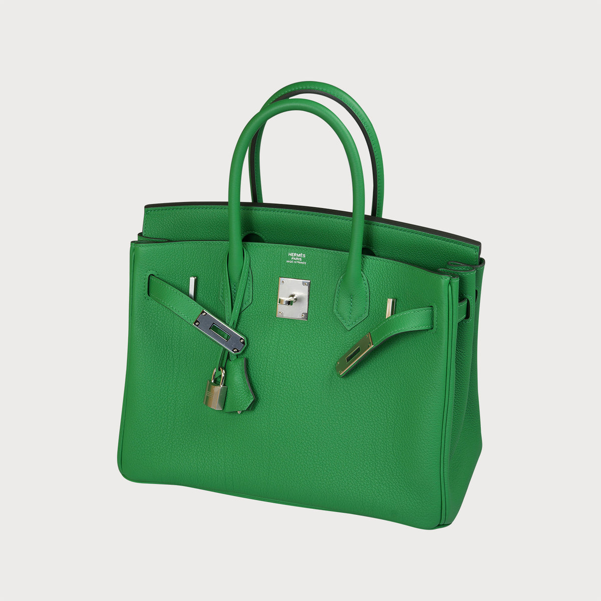 Hermès Birkin 30 Bambou Green Togo Leather With Palladium Hardware - view 2