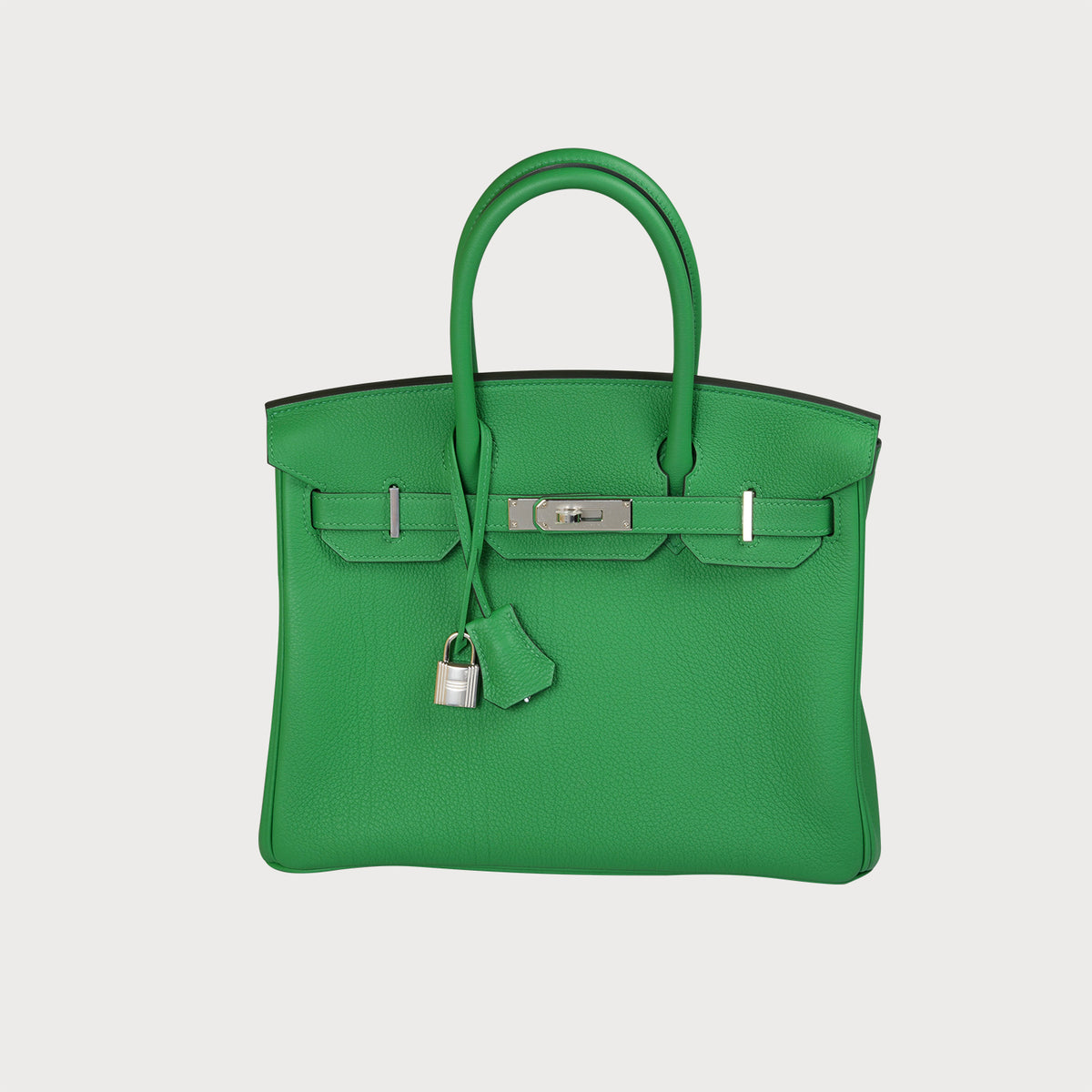 Hermès Birkin 30 Bambou Green Togo Leather With Palladium Hardware - view 3