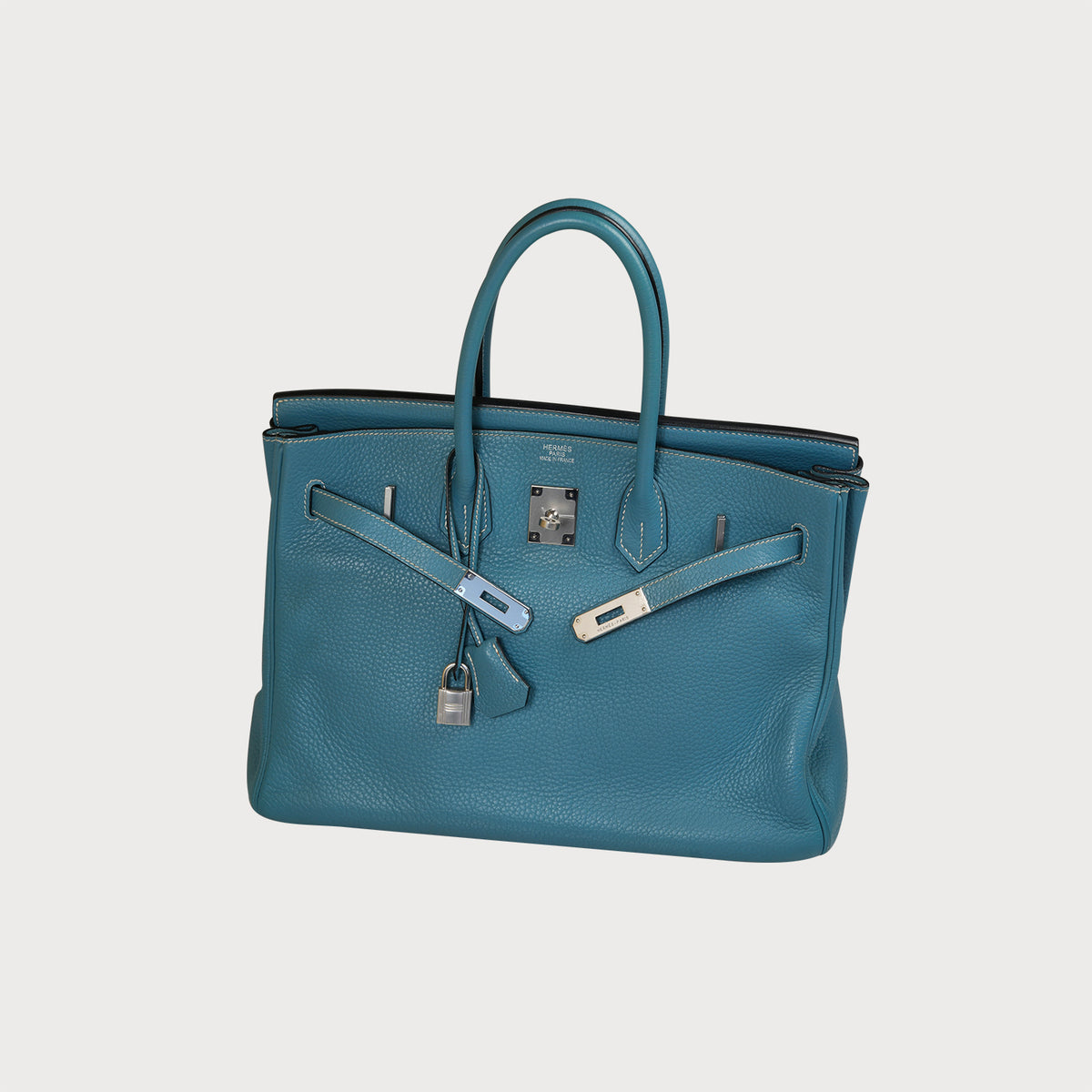 Hermès Birkin 35 Blue With Palladium Hardware - view 10