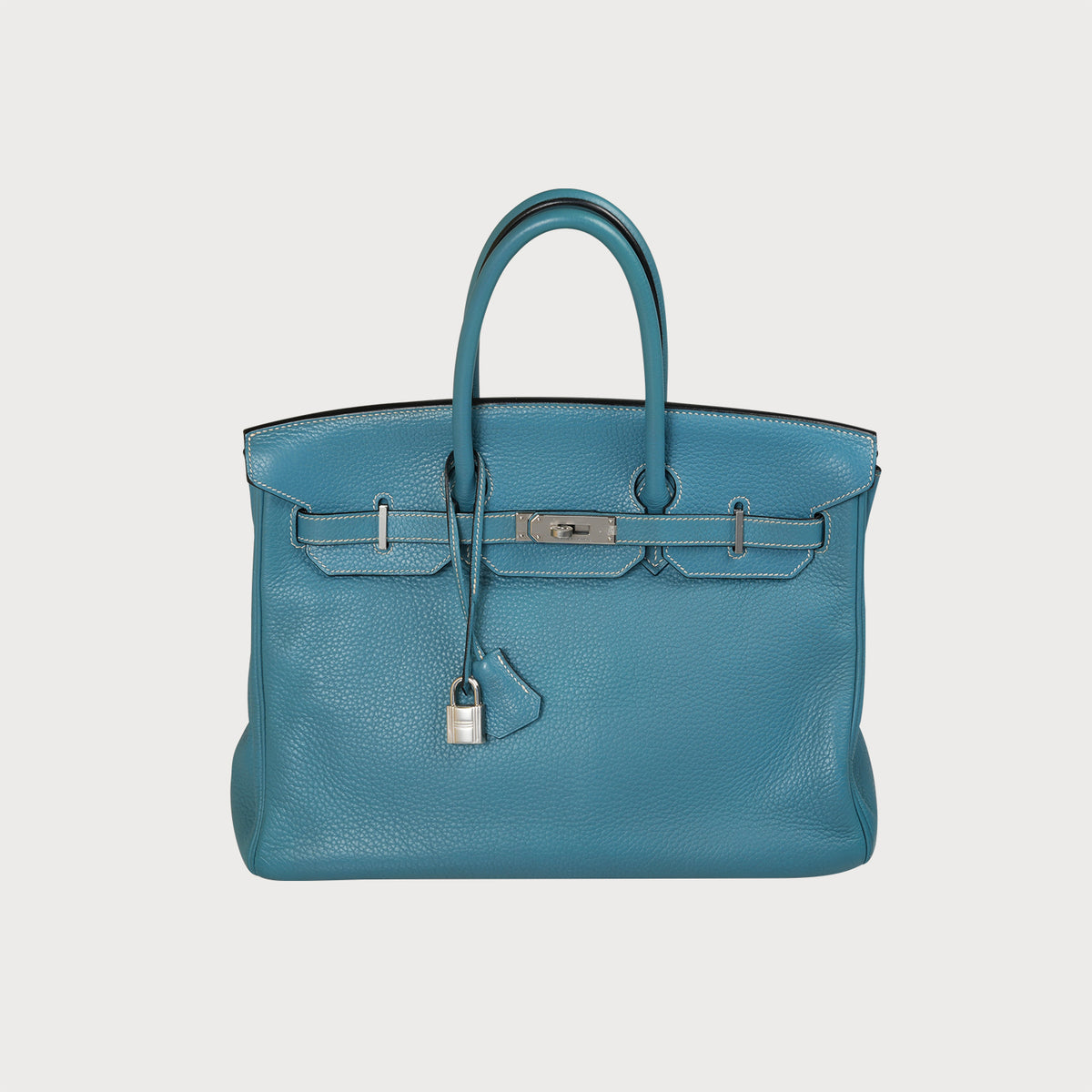 Hermès Birkin 35 Blue With Palladium Hardware - view 11