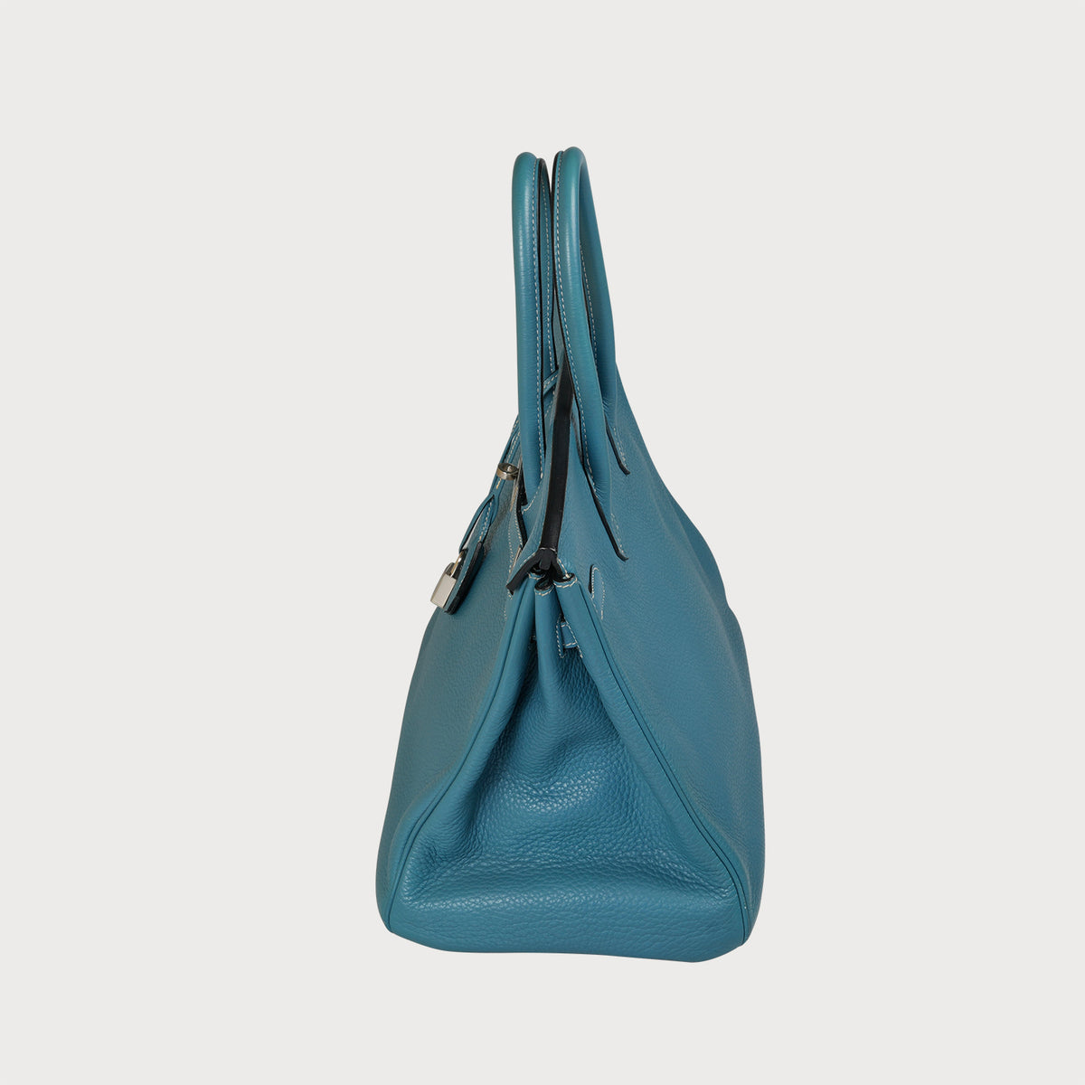 Hermès Birkin 35 Blue With Palladium Hardware - view 14