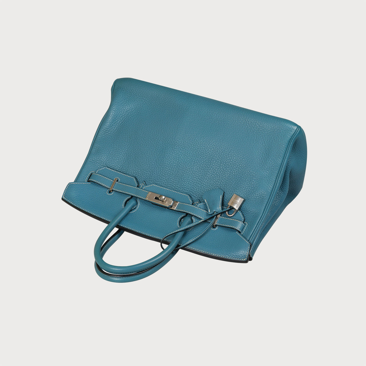 Hermès Birkin 35 Blue With Palladium Hardware - view 15