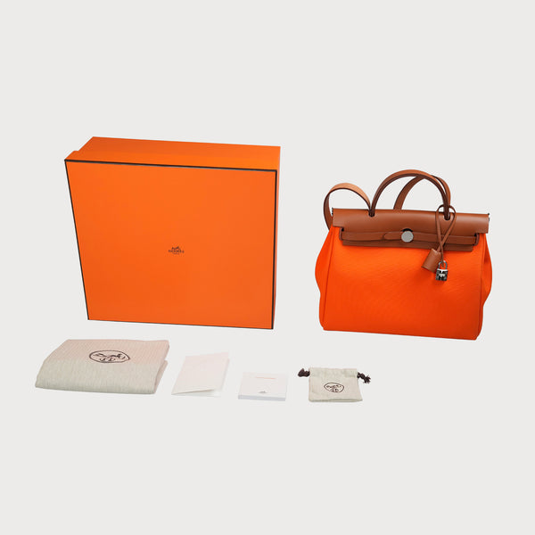 Herbag Zip 31 Toile Officier And Vache Hunter In Orange Minium And Fauve Phw