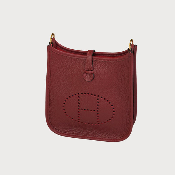 Hermès Evelyne 16 Rouge H With Gold Hardware