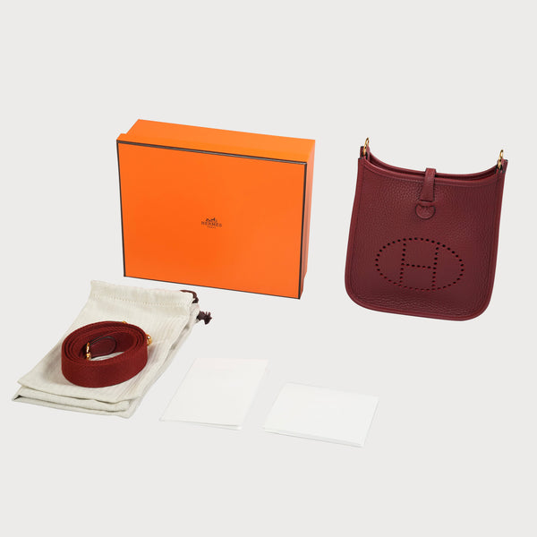Evelyne 16 Rouge H With Gold Hardware