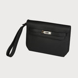 Kelly Depeche 25 Black With Palladium Hardware In Togo Leather