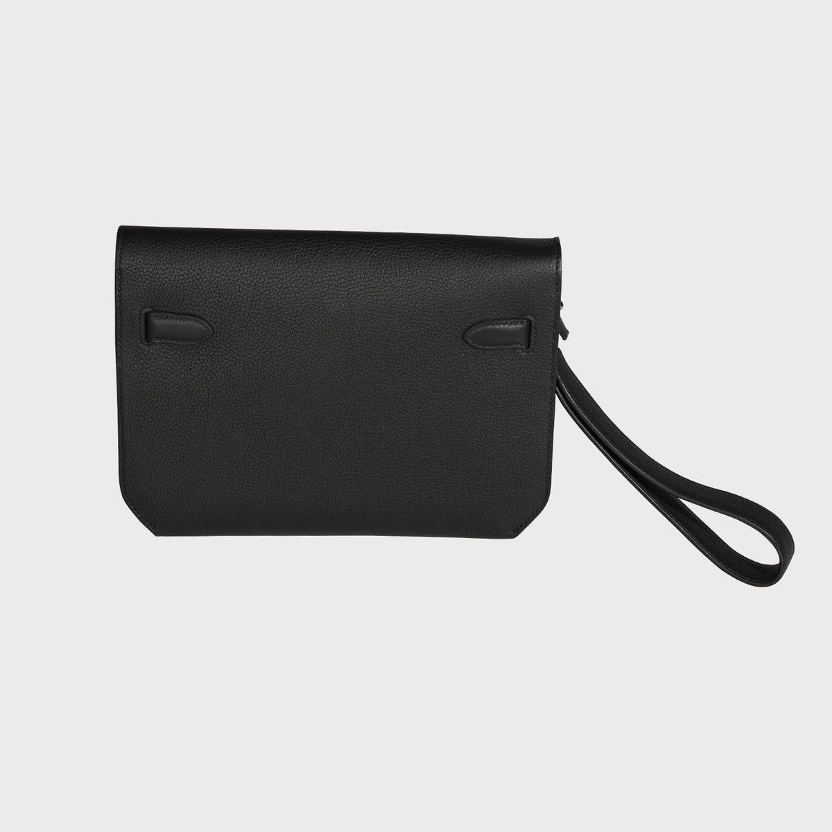 Hermès Kelly Depeche 25 Black With Palladium Hardware In Togo Leather - view 4