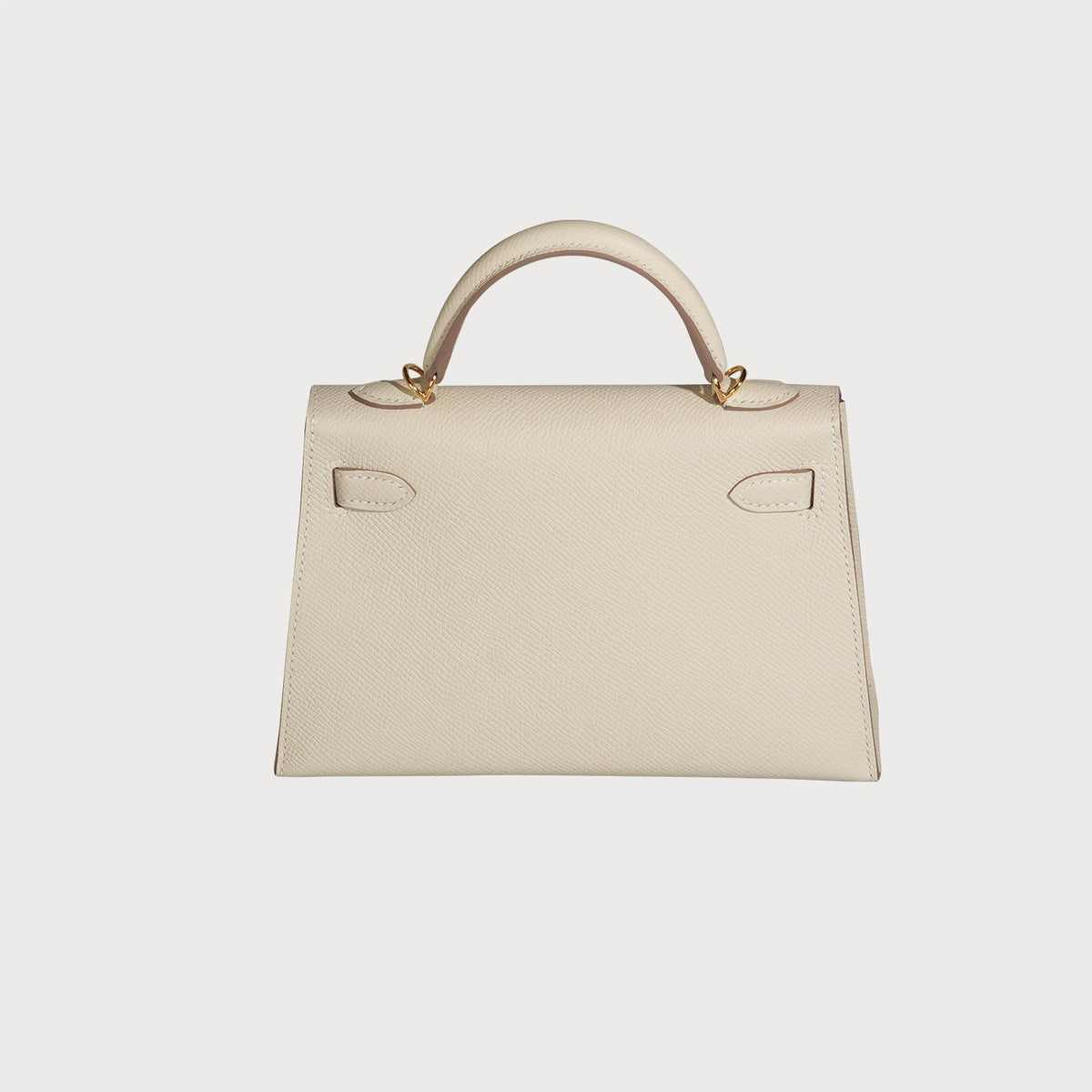 Hermès Mini Kelly 20 Craie With Gold Hardware And Rose Interior Lining. Hss, Horseshoe Stamp Special Order 🧲 - view 11