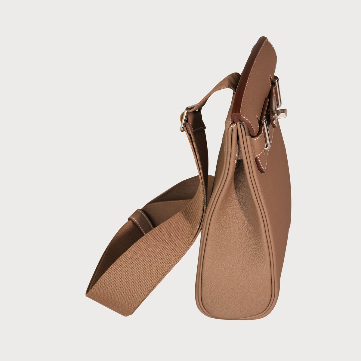 Hermès Hac A Dos Pm Etoupe With Palladium Hardware In Togo Leather - view 3