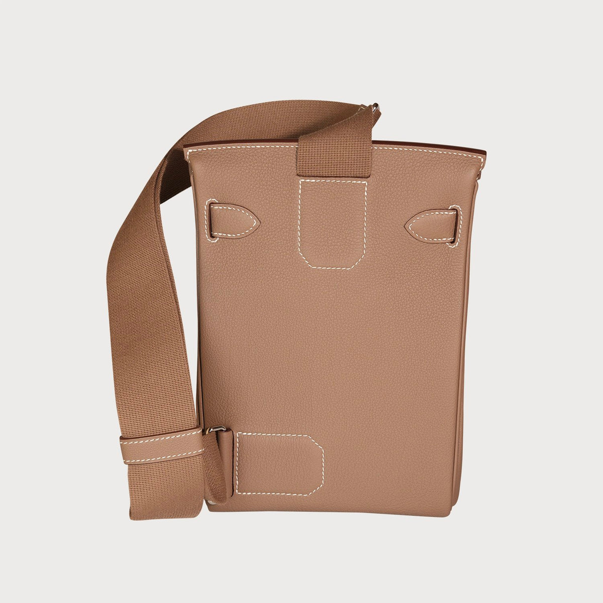Hermès Hac A Dos Pm Etoupe With Palladium Hardware In Togo Leather - view 10