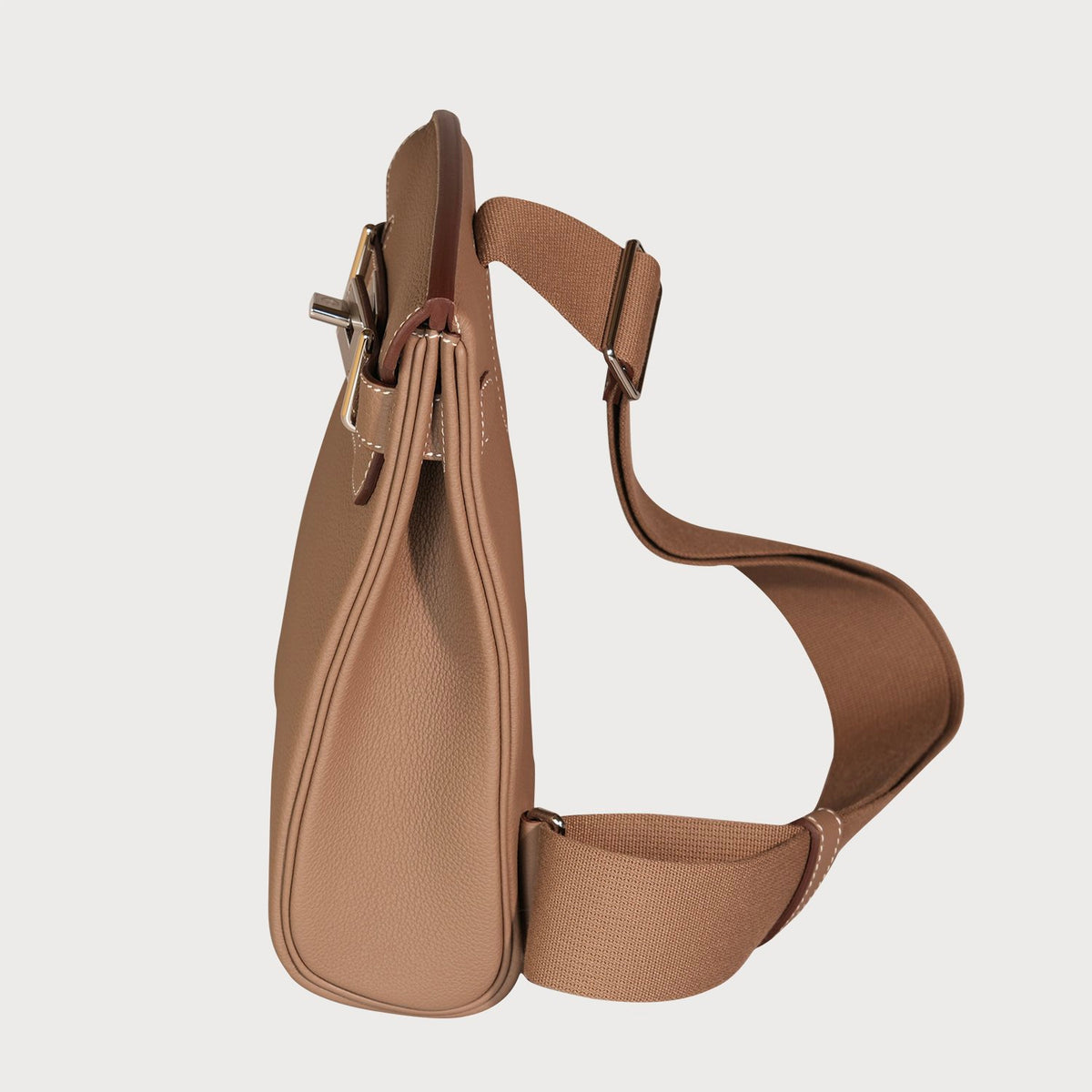 Hermès Hac A Dos Pm Etoupe With Palladium Hardware In Togo Leather - view 11