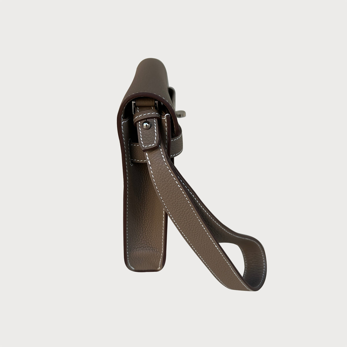 Hermès Kelly Depeche 25 Etoupe Togo Leather With Palladium Hardware - view 4