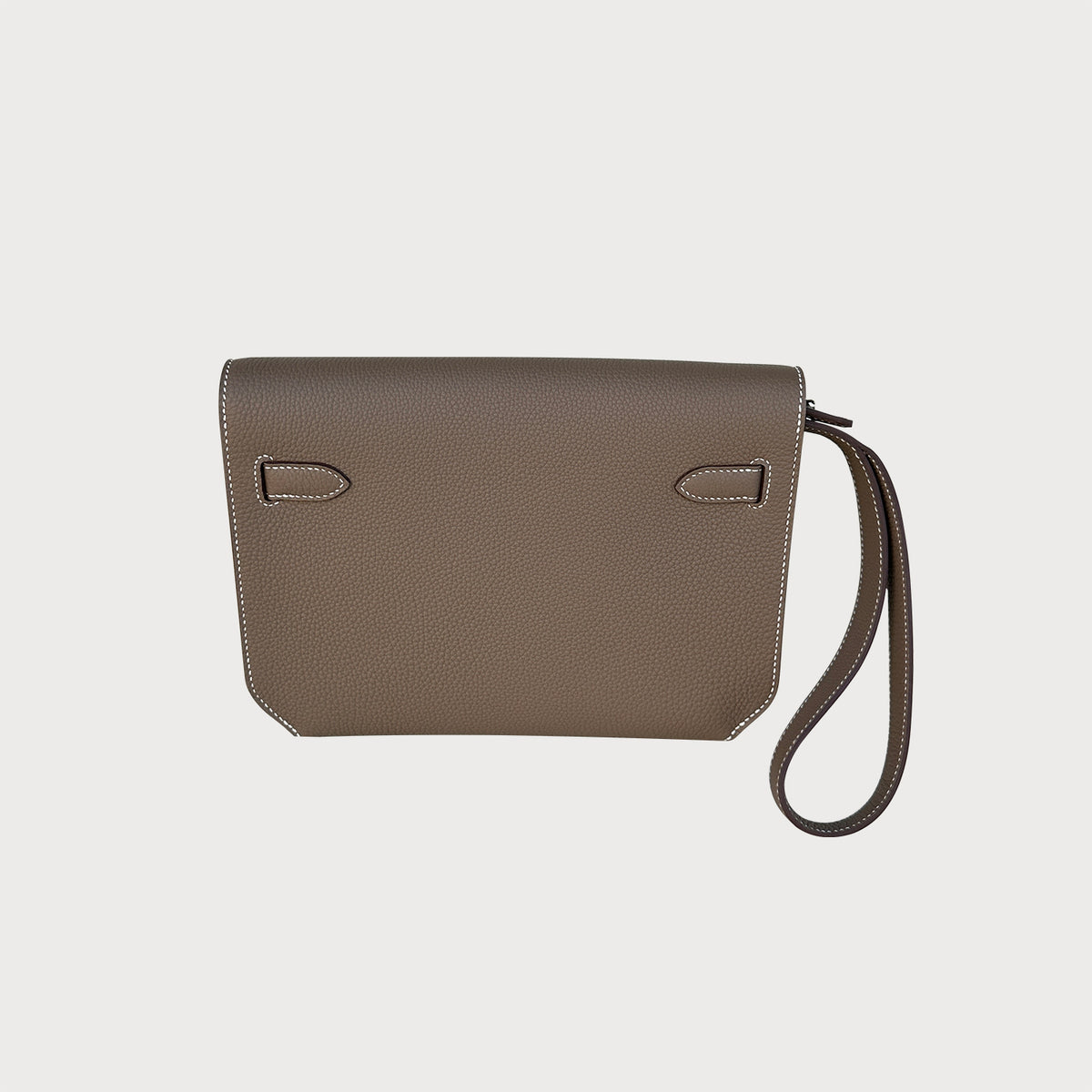 Hermès Kelly Depeche 25 Etoupe Togo Leather With Palladium Hardware - view 5