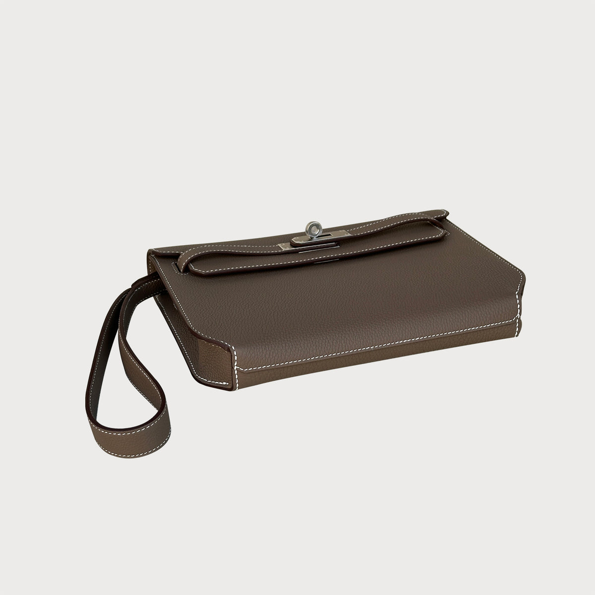 Hermès Kelly Depeche 25 Etoupe Togo Leather With Palladium Hardware - view 6