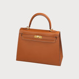 Kelly 25 Gold Epsom With Gold Hardware