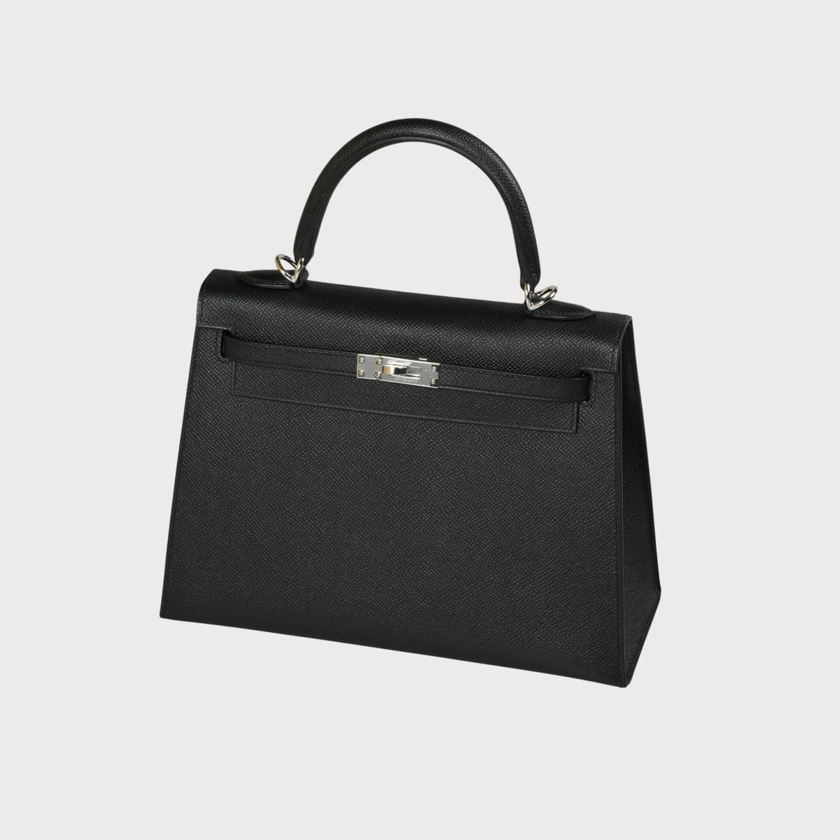 Hermès Kelly 25 Black Phw Epsom