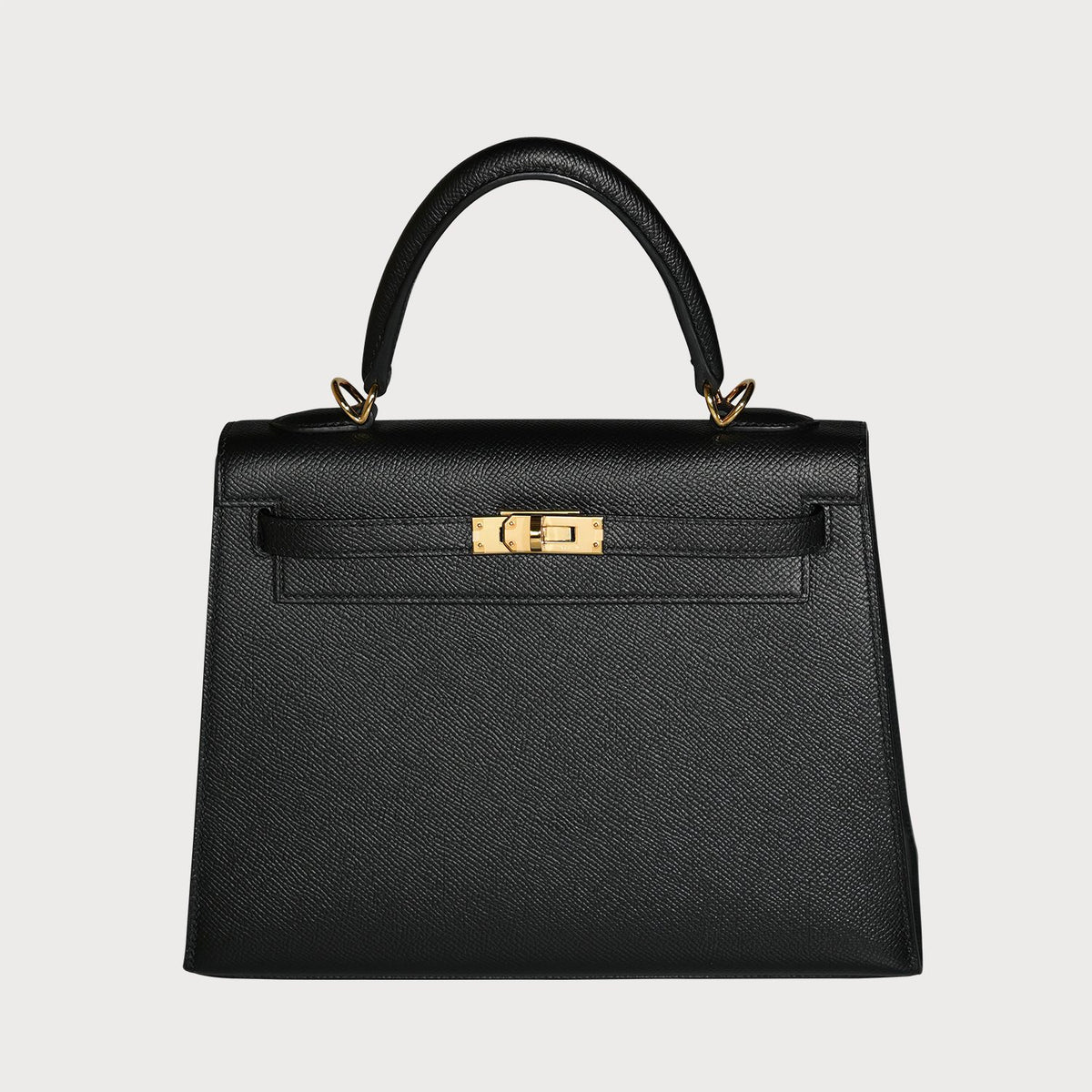 Hermès Kelly 25 Black With Gold Hardware In Epsom Leather - view 9