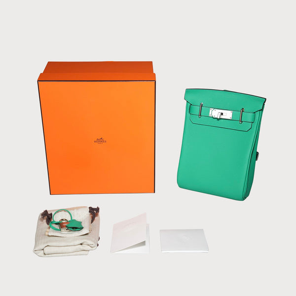 Hac A Dos Pm Vert Menthe PHW In Togo Leather Hss
