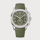 Aquanaut Chronograph Green In White Gold