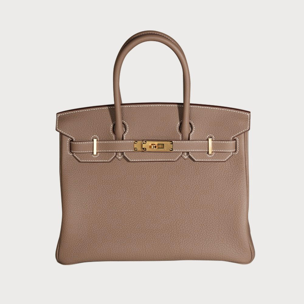 Hermès Birkin 30 Etoupe With Gold Hardware In Togo Leather - view 8