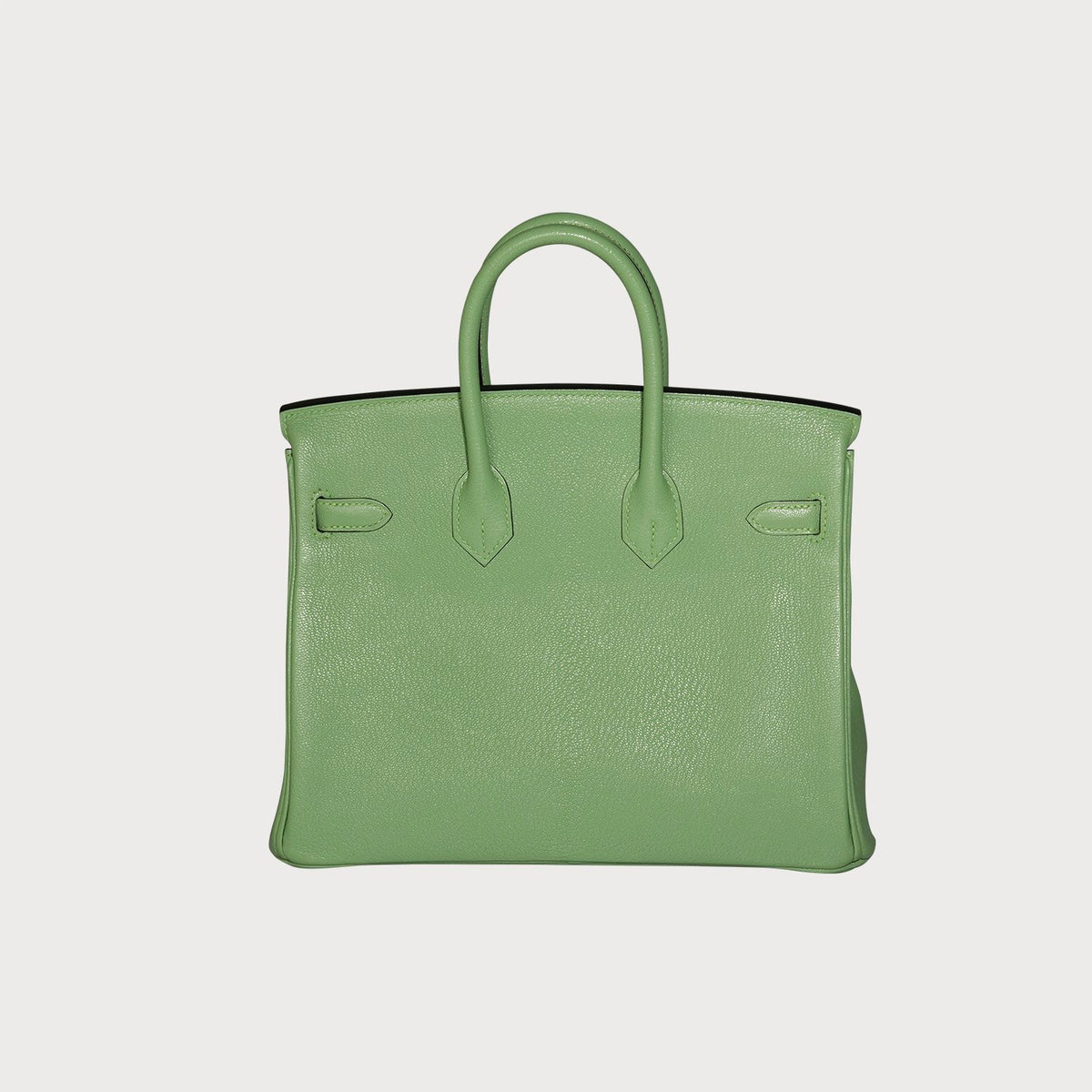 Hermès Birkin 25 Hss Vert Criquet With Rouge Interior And Brushed Gold Hardware In Chèvre Leather - view 5