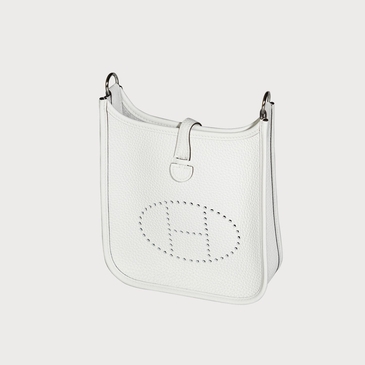Hermès Evelyne 16 New White With Palladium Hardware In Clemmence Leather