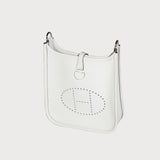 Evelyne 16 New White With Palladium Hardware In Clemmence Leather