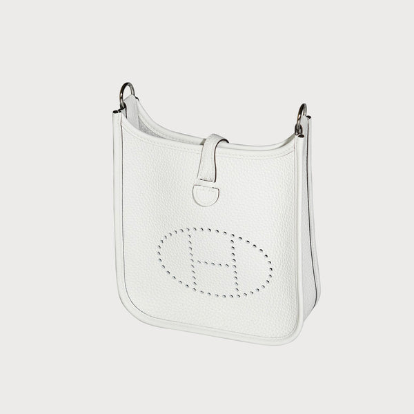Hermès Evelyne 16 New White With Palladium Hardware In Clemmence Leather