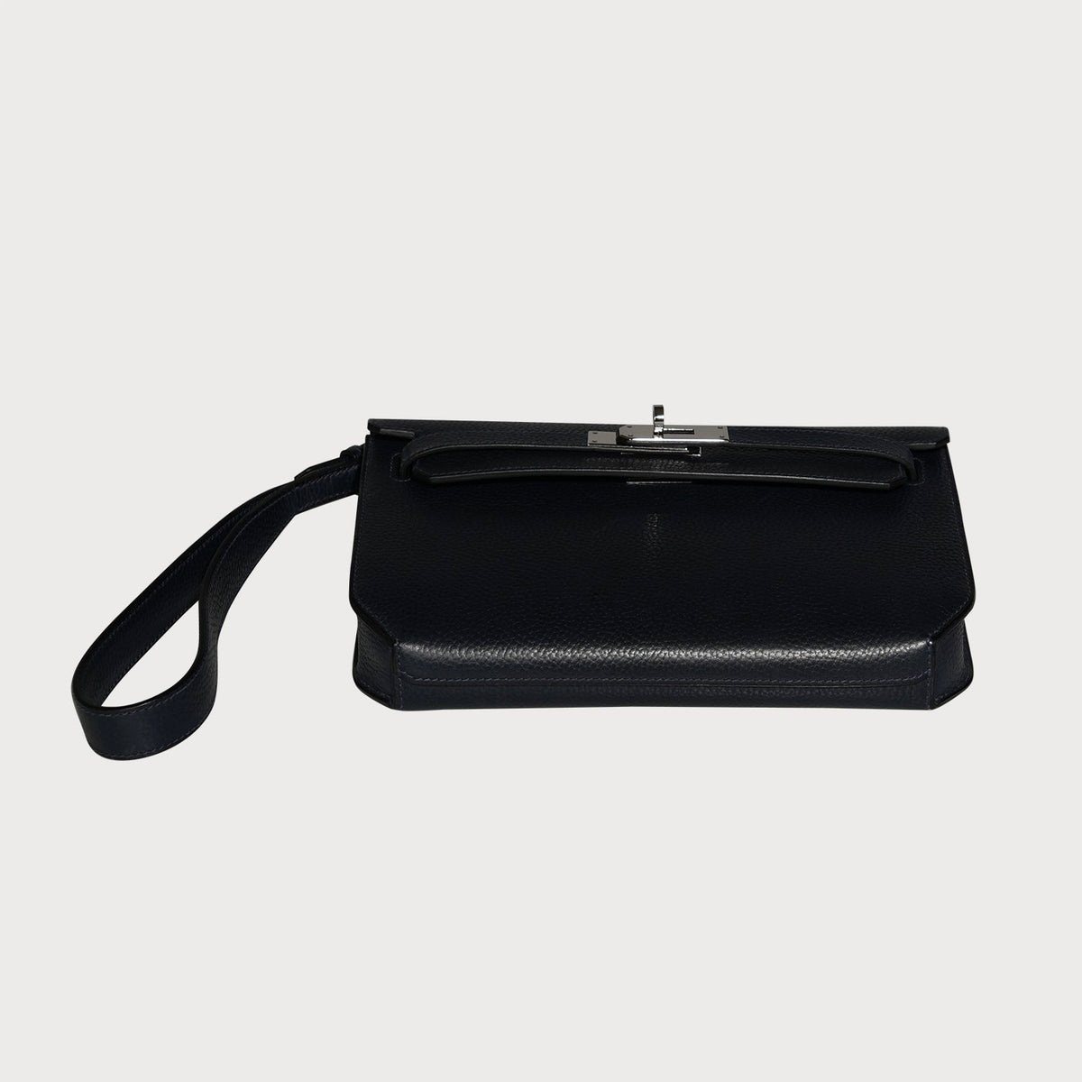 Hermès Kelly Depeche 25 Bleu Nuit With Palladium Hardware In Cuir Galop Leather, H083318ck - view 13