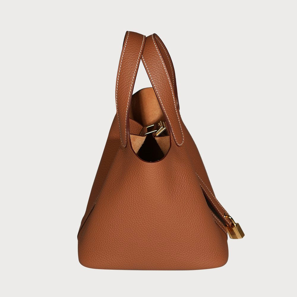 Hermès Picotin Lock 18 Gold With Gold Hardware In Taurillon Clemmence - view 11