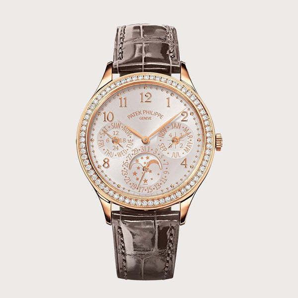 Patek Philippe Ladies First Perpetual Calendar Diamond Set In Rose Gold