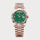 Day-Date 36 Green Aventurine Dial Set With Diamonds In Rose Gold
