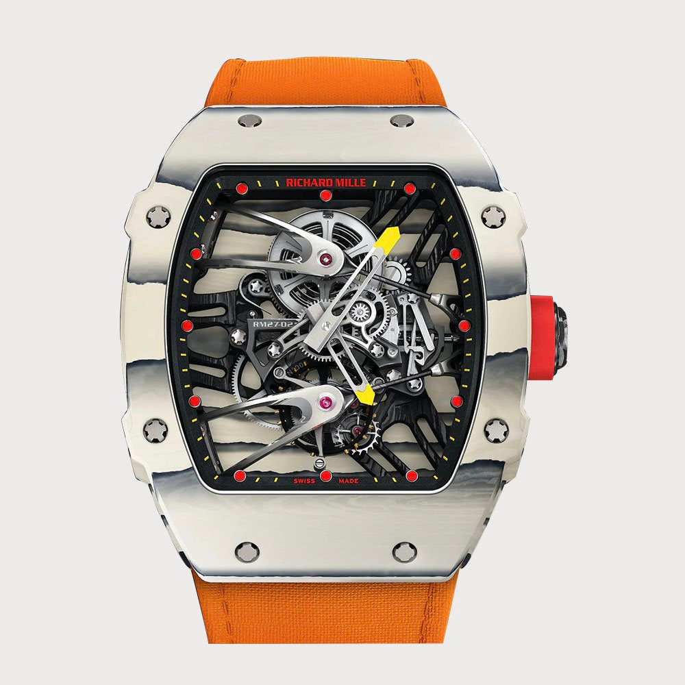 Richard Mille Rm27-02 Tourbillon Rafael Nadal In White Quartz Tpt & Carbon Ntpt