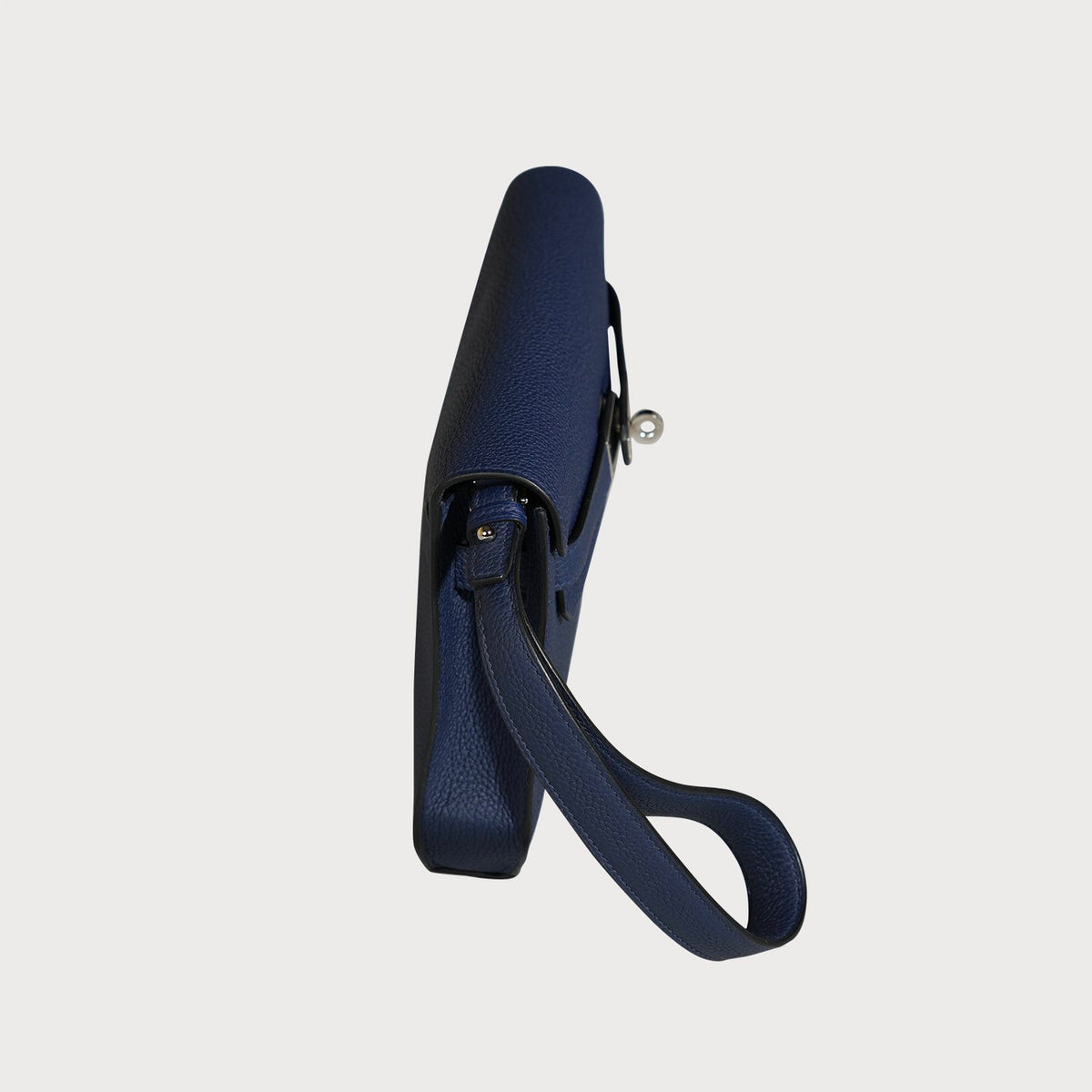 Hermès Kelly Depeche 25 Blue Saphir With Palladium Hardware In Togo Leather - view 5
