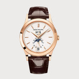 Annual Calendar Moon Phases In Rose Gold With White Dial