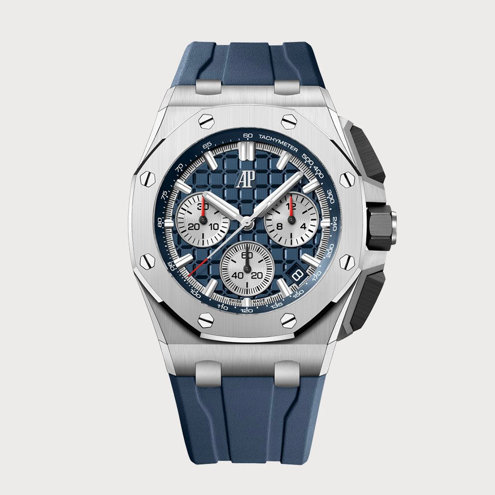 Audemars Piguet Royal Oak Offshore Chronograph Blue In Titanium
