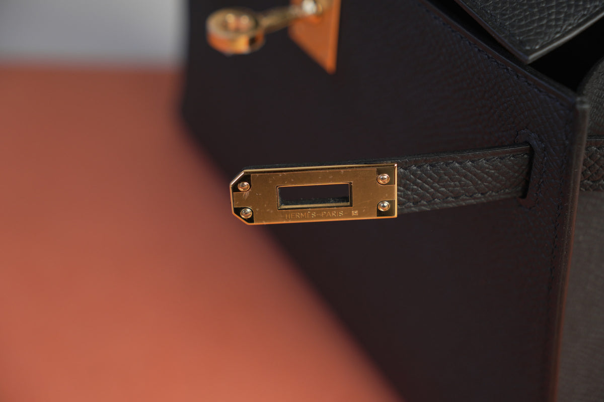 Hermes Mini Kelly 20 Noir GHW