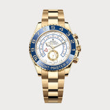Yacht-Master II In Yellow Gold With Blue Bezel & White Dial