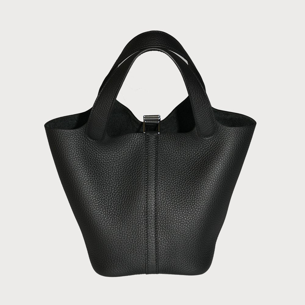 Hermès Picotin Lock 18 Black With Palladium Hardware In Taurillon Clemmence - view 4