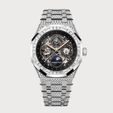 Royal Oak 41 Perpetual Calendar Skeleton Full Diamond Set