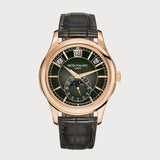 Annual Calendar Moon Phases With Green Dial In Rose Gold