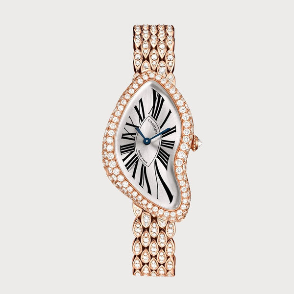 Cartier Crash Rose Gold Diamond Set