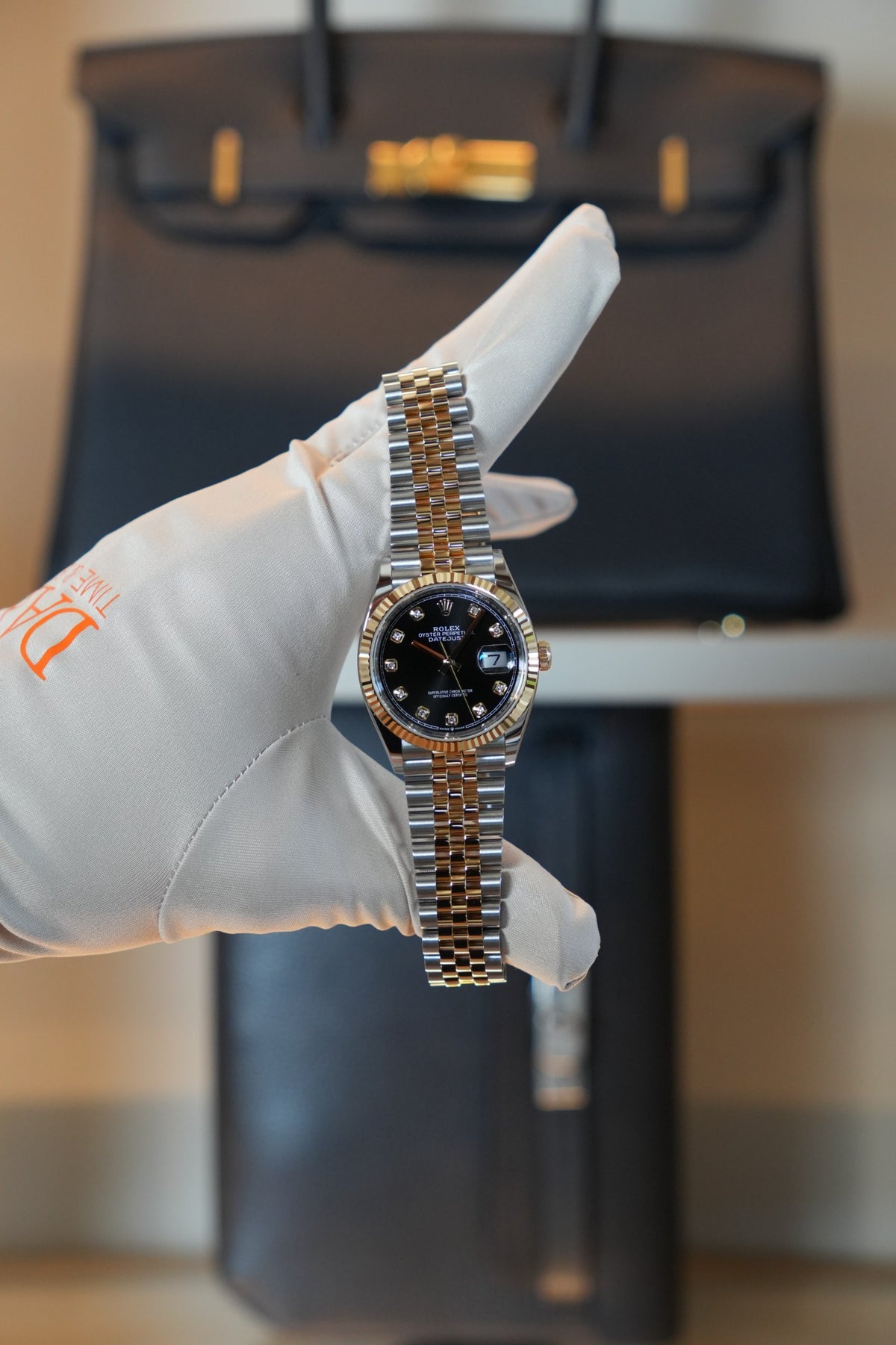 Datejust 36 Black Dial with Diamonds on Jubilee Bracelet