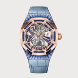 Royal Oak Concept Flying Tourbillon With Baguette-Cut Blue Sapphires In Rose Gold
